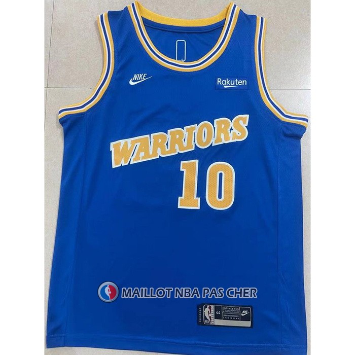 Maillot Golden State Warriors Tim Hardaway NO 10 Classic 2022-23 Bleu